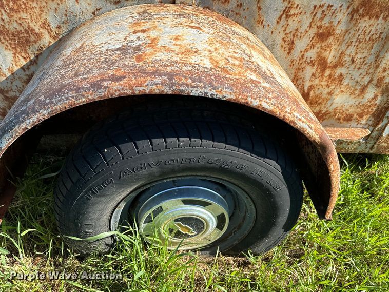 image for item EJ0475 Shop built  livestock trailer