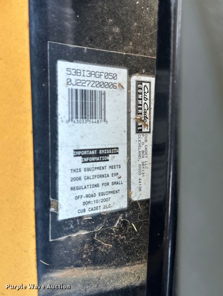 image for item EJ0488 Cub Cadet  The Enforcer ZTR lawn mower