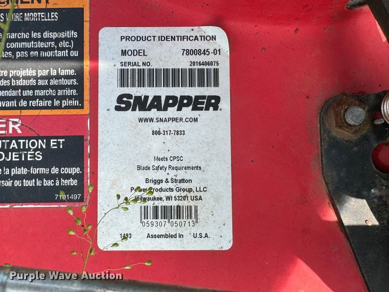 image for item EJ0501 Snapper 7800845-01 lawn mower