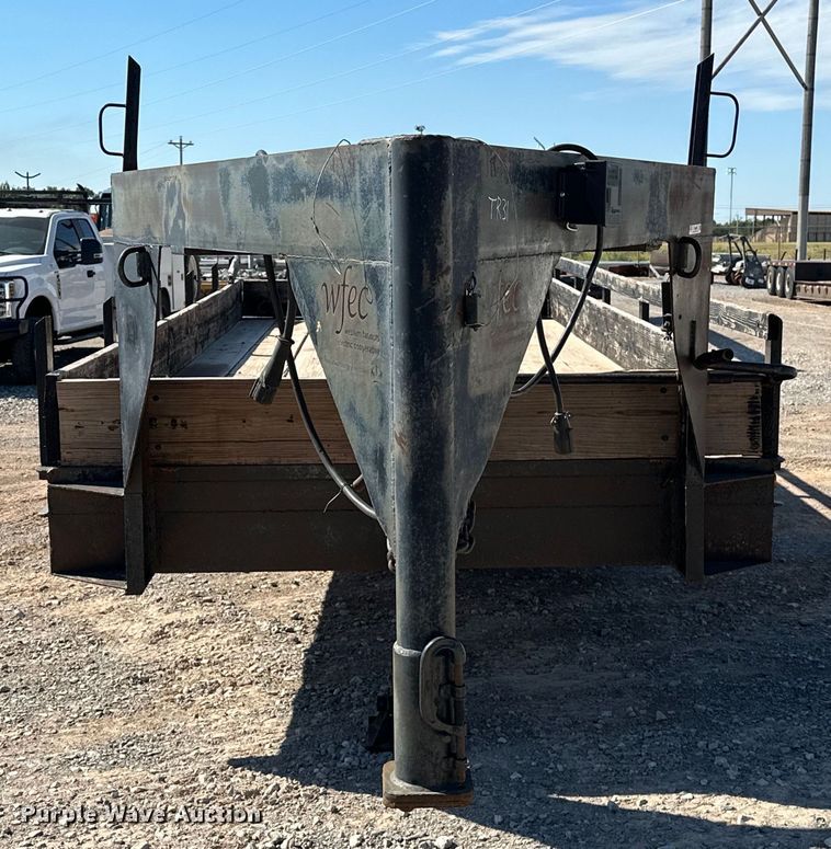 image for item EJ8946 1972 Shop built equipment trailer