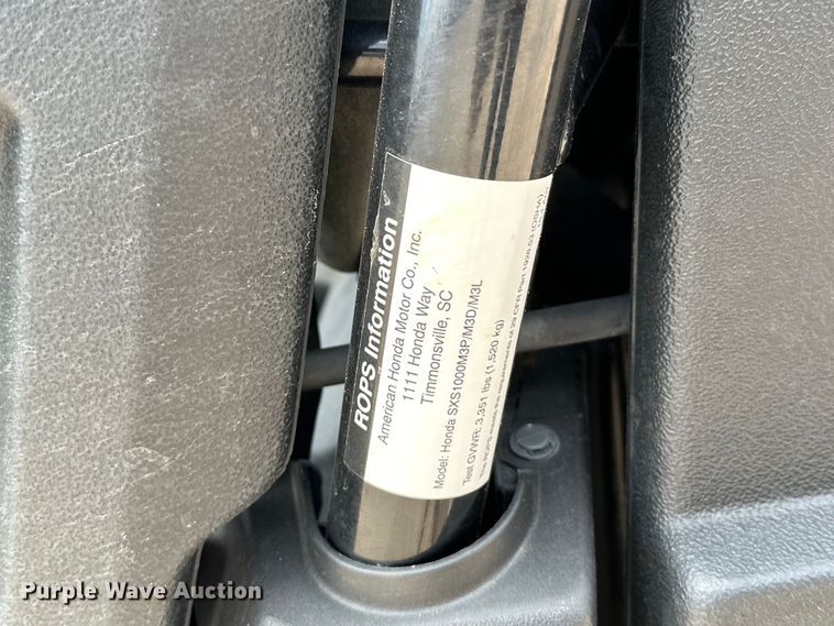 image for item EJ8949 2021 Honda Pioneer 1000 utility vehicle