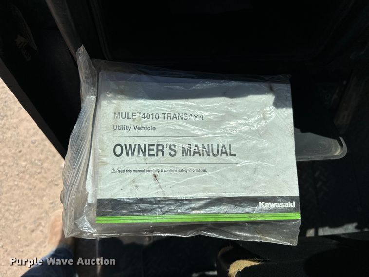 image for item EJ8954 2018 Kawasaki  Mule 4010 utility vehicle
