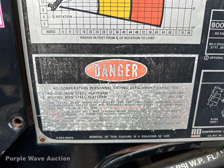 image for item EJ8956 2006 International  7400 crane truck