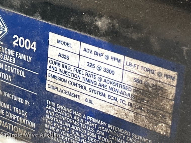 image for item EK3234 2004 Ford F550 Super Duty XLT utility / service truck