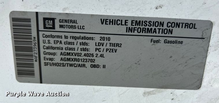 image for item EK3256 2010 Chevrolet  Malibu  