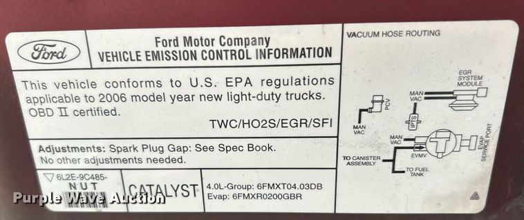 image for item EK3283 2006 Ford Explorer XLT SUV