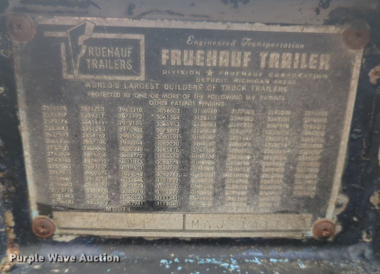 image for item EQ2074 Fruehauf  EL-W1 trailer dolly 