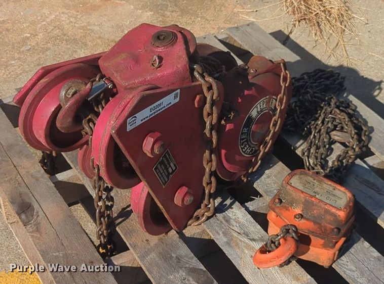 image for item EQ2091 (2) chain hoists