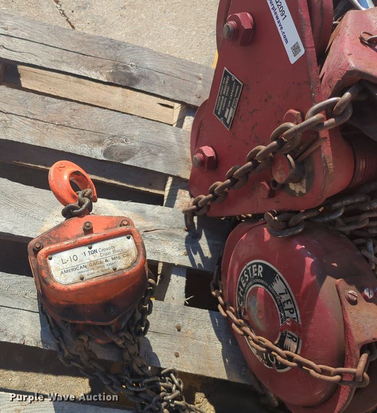 image for item EQ2091 (2) chain hoists