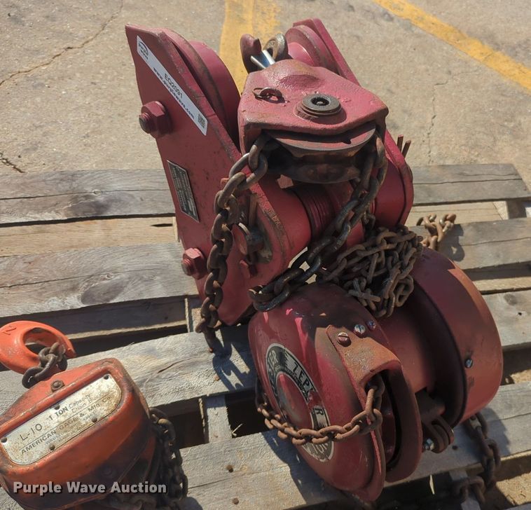 image for item EQ2091 (2) chain hoists