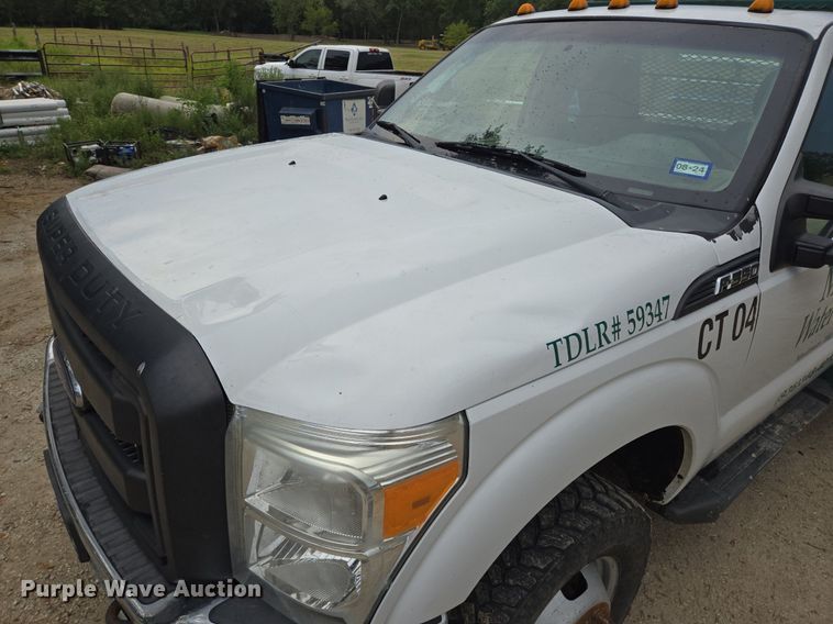 image for item EQ2501 2012 Ford F350 Super Duty XL flatbed pickup truck