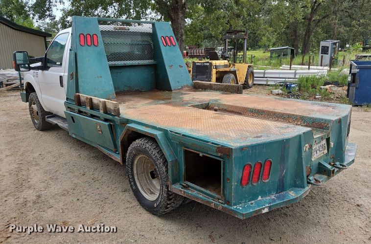 image for item EQ2503 2012 Ford F350 Super Duty XL flatbed pickup truck