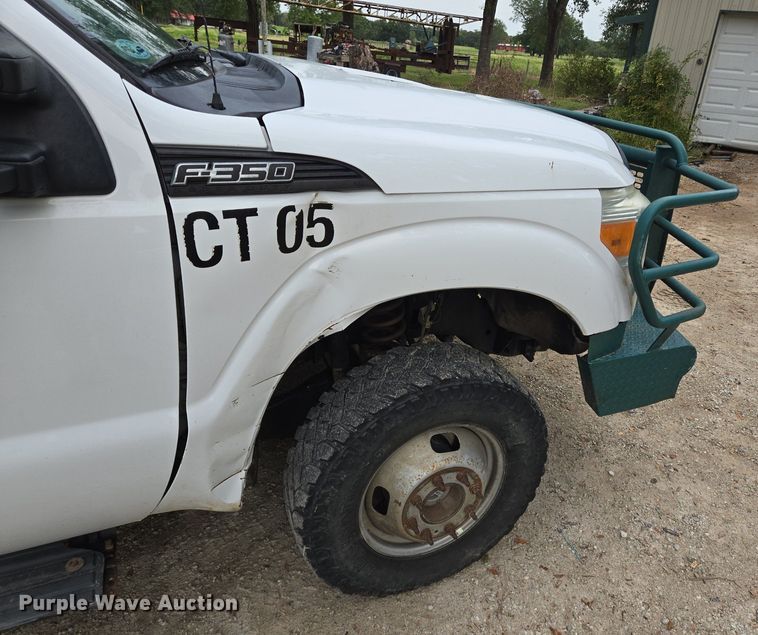 image for item EQ2503 2012 Ford F350 Super Duty XL flatbed pickup truck