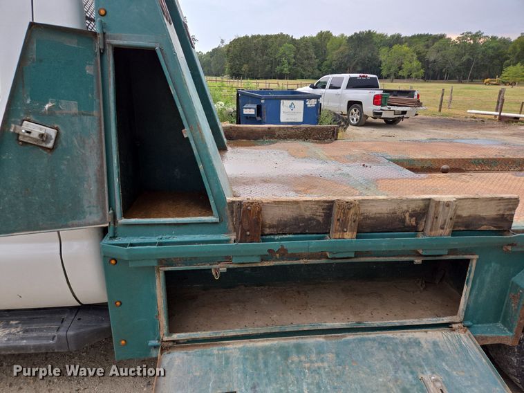 image for item EQ2503 2012 Ford F350 Super Duty XL flatbed pickup truck