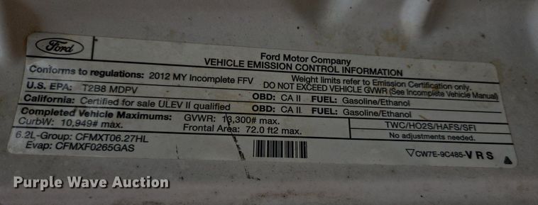 image for item EQ2503 2012 Ford F350 Super Duty XL flatbed pickup truck