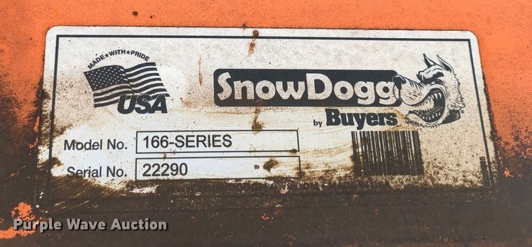 image for item JT9789 Buyers SnowDogg 166-Series 11' W snow plow