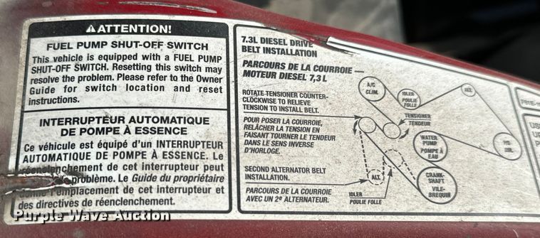 image for item MV9005 1999 Ford  F250 Super Duty XLT SuperCab pickup truck