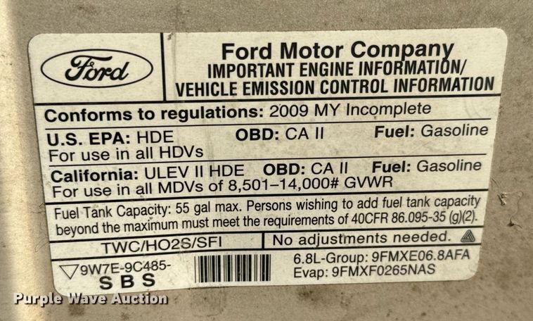 image for item MV9081 2009 Ford E350 shuttle bus