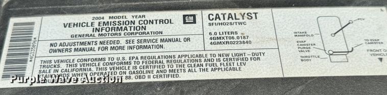 image for item MV9098 2004 Cadillac  Escalade ESV SUV