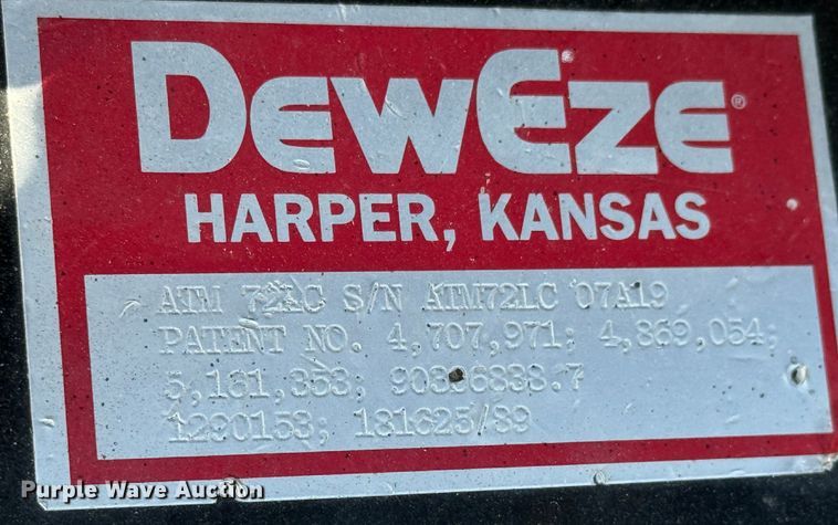 image for item MV9106 2008 DewEze ATM 72LC slope mower