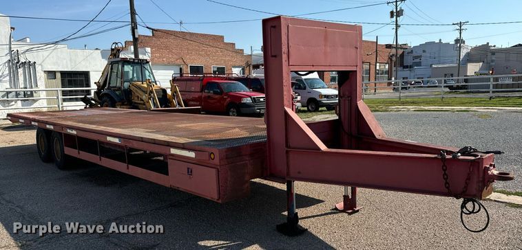 image for item MV9127 1998 Shop built hydraulic tail equipment trailer