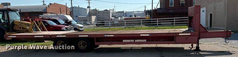 image for item MV9127 1998 Shop built hydraulic tail equipment trailer