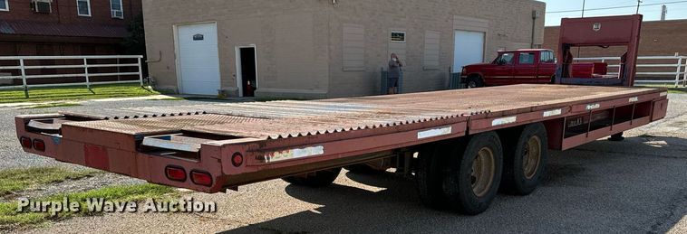 image for item MV9127 1998 Shop built hydraulic tail equipment trailer