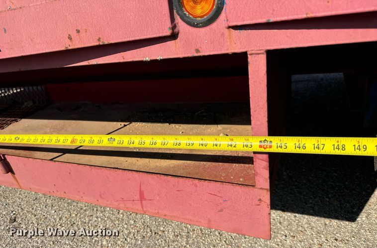 image for item MV9127 1998 Shop built hydraulic tail equipment trailer