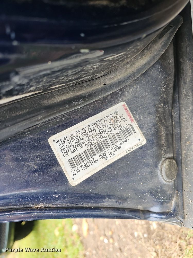 image for item NX9254 1996 Toyota  Camry 