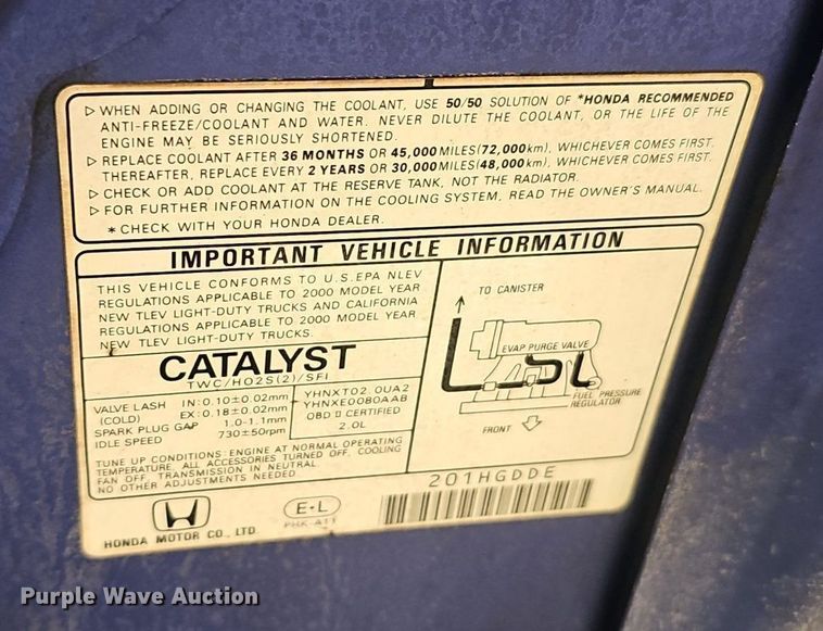 image for item NX9255 2000 Honda  CR-V SUV