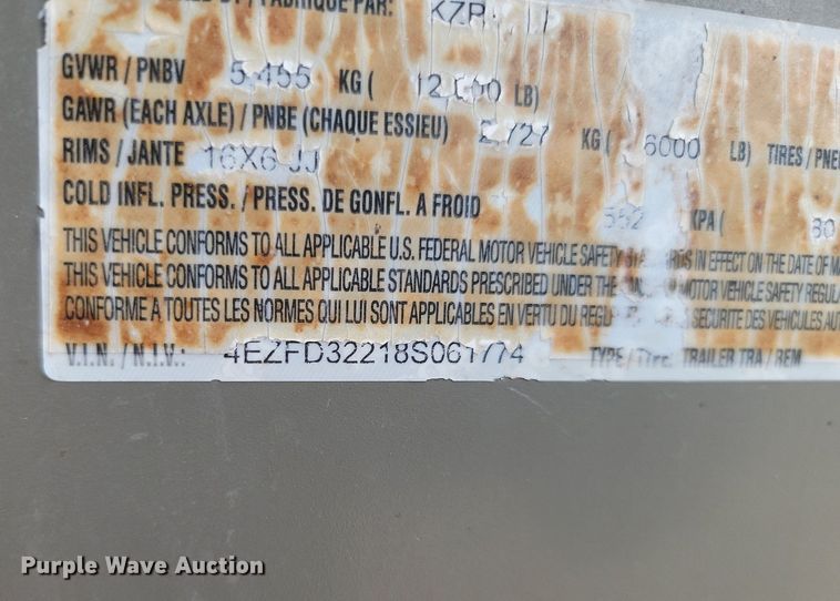 image for item NZ9823 2008 K-Z Durango  camper