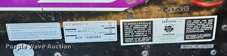 image for item OD9731 (2) 1997 Yamaha V MAX XTC snowmobiles