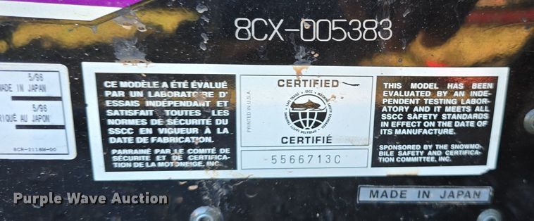 image for item OD9731 (2) 1997 Yamaha V MAX XTC snowmobiles