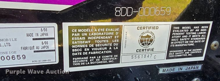 image for item OD9731 (2) 1997 Yamaha V MAX XTC snowmobiles