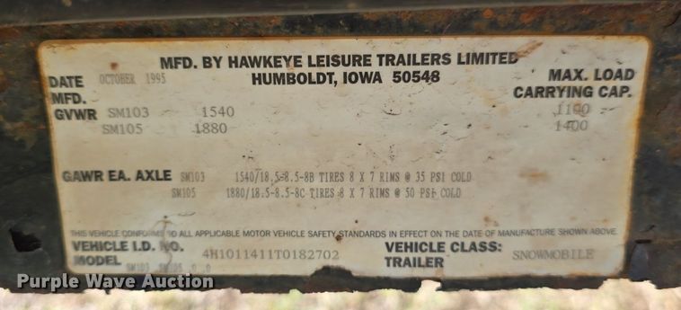 image for item OD9731 (2) 1997 Yamaha V MAX XTC snowmobiles