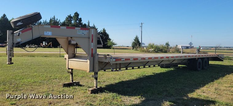 image for item DN3504 2018 Texas Pride FT835524KGN flatbed trailer