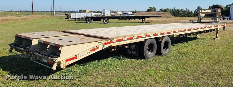 image for item DN3504 2018 Texas Pride FT835524KGN flatbed trailer