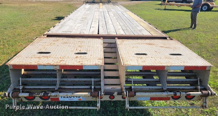 image for item DN3504 2018 Texas Pride FT835524KGN flatbed trailer