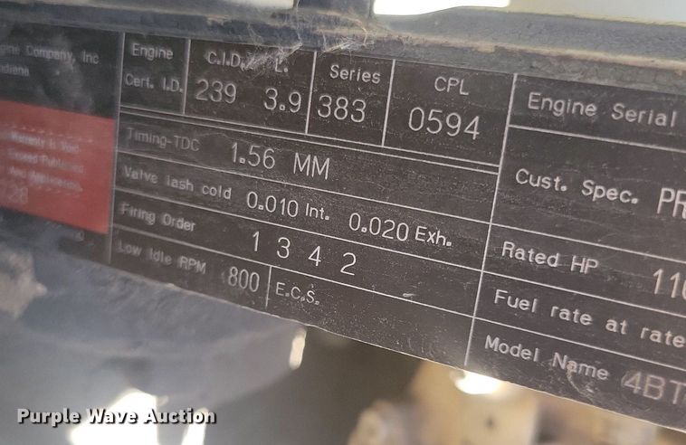 image for item DN3514 1985 Ford A62 wheel loader