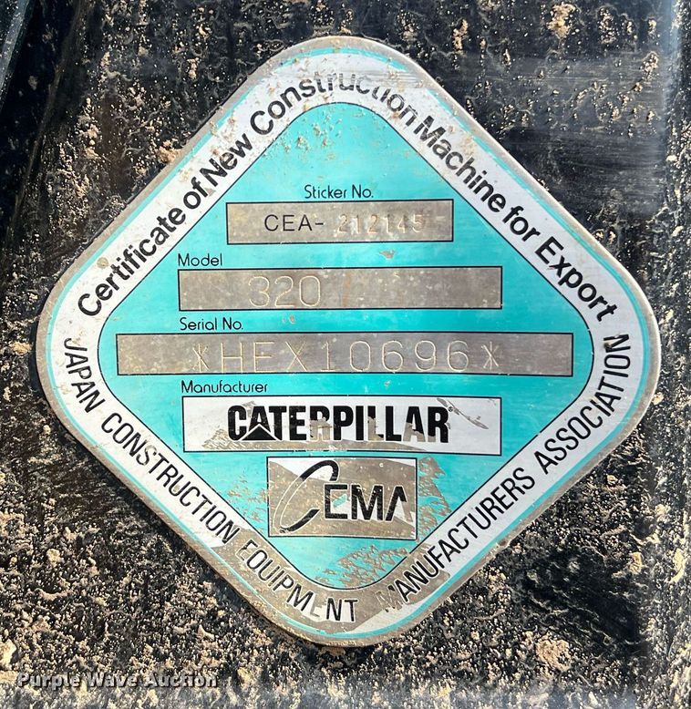 image for item DO2498 2019 Caterpillar 320 excavator