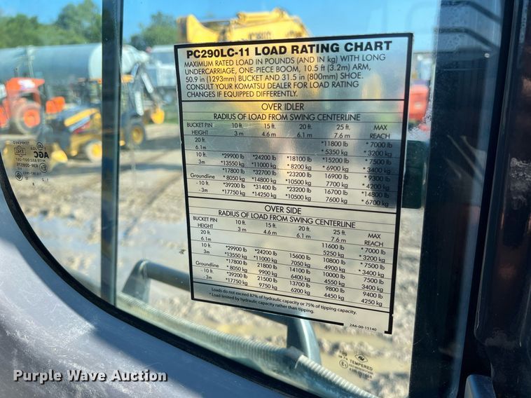 image for item DO2499 2016 Komatsu PC290LC-11 long reach excavator