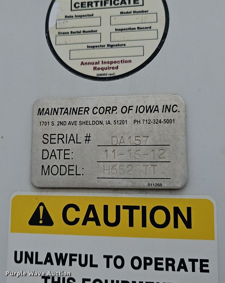 image for item DP0982 2012 Dodge Ram 5500HD utility / service truck