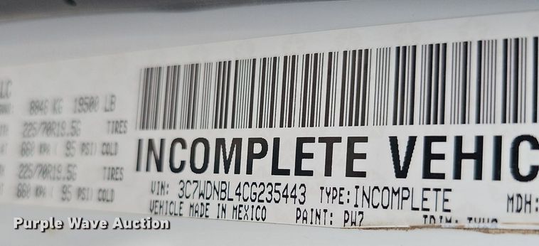 image for item DP0982 2012 Dodge Ram 5500HD utility / service truck