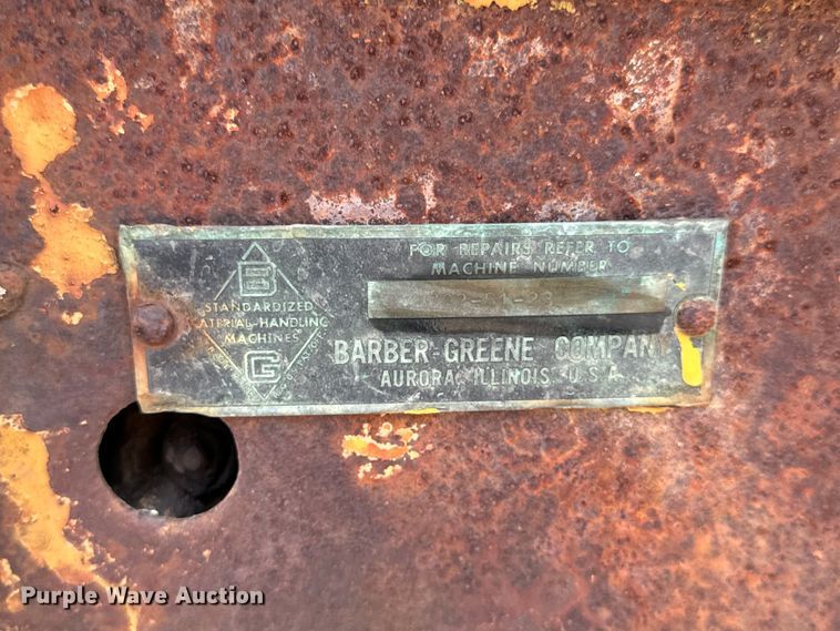 image for item DP6710 Barber Greene Company conveyor 