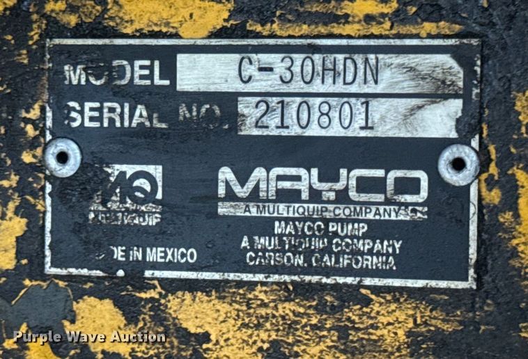 image for item DP6717 MultiQuip Mayco C-30HDN concrete pump