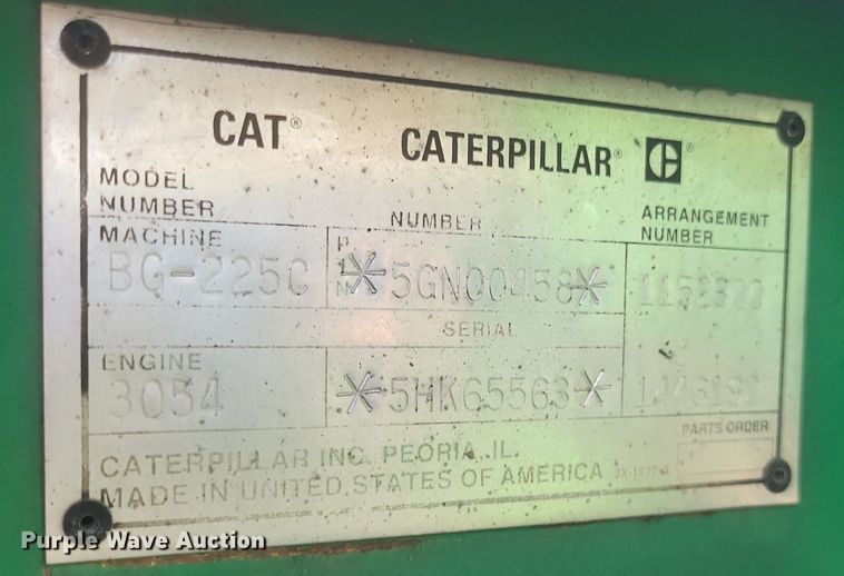image for item DQ3624 1998 Caterpillar BG-225C paver