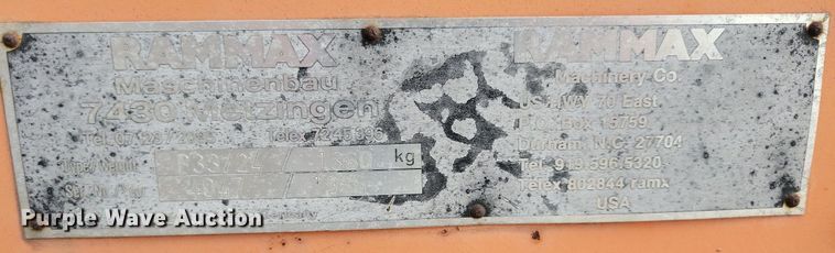 image for item DR4456 1986 Rammax Tramper trench compactor