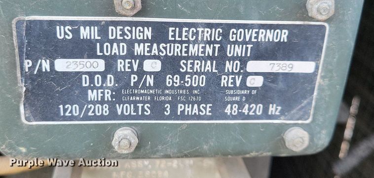 image for item DR4457 1976 Libby MEP 005A generator