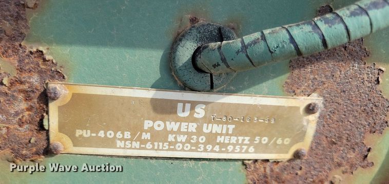 image for item DR4457 1976 Libby MEP 005A generator