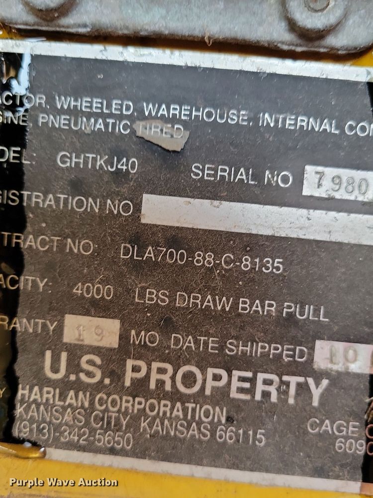 image for item DR4461 Harlan GHTKJ40 aircraft tug